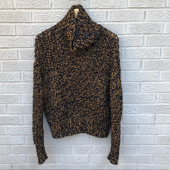 Rag & Bone Sandra Crop Melange Turtleneck Sweater - Picture 5 of 16